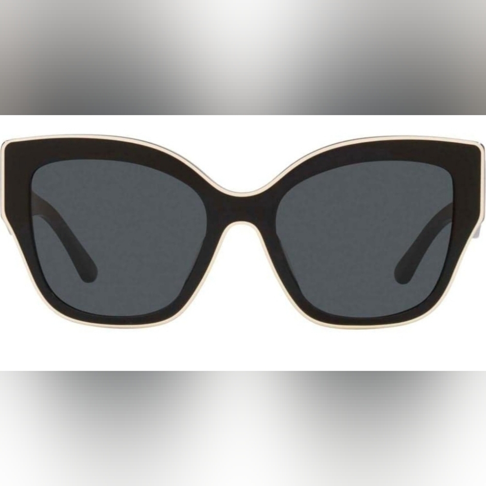 Tory Burch Black and Ivory Sunglasses NWT - Picture 2 of 6